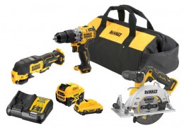 DeWalt DCK318P1D1 12V XR Brushless 3 Kit: Combi, circ, multi: (DCD706 + DCS512 + DCS353) 1 x 2.0Ah + 5.0Ah in Soft Bag £329.95